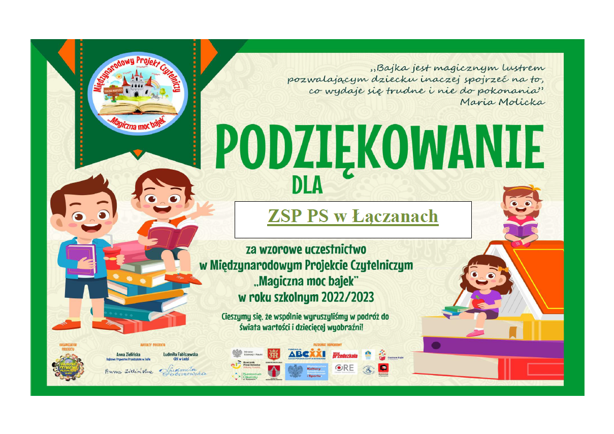 Podziekowanie Łączany